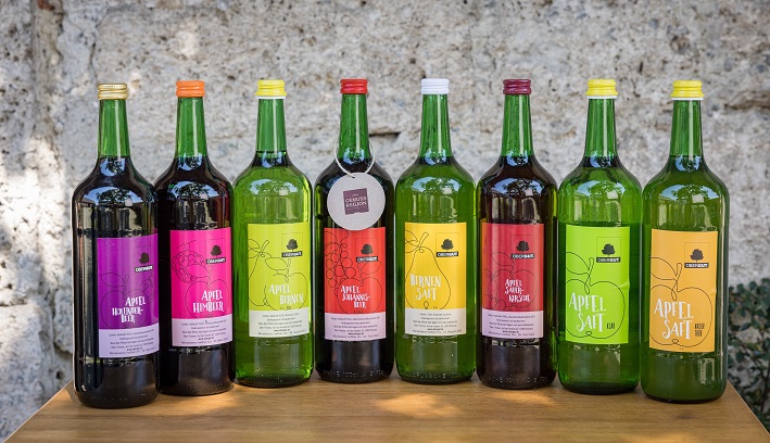 Saftverkostung (Fruchtsäfte) am OberGut