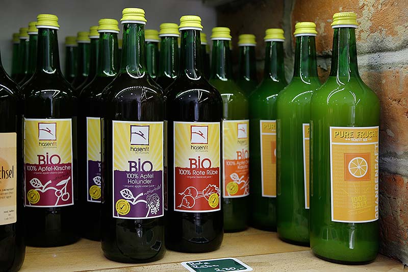 Bio-Fruchtsäfte von Hasenfit