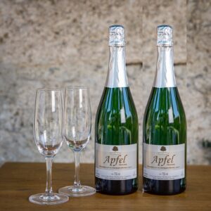 Apfel Schaumwein